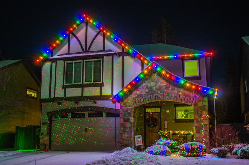 Christmas lighting house image